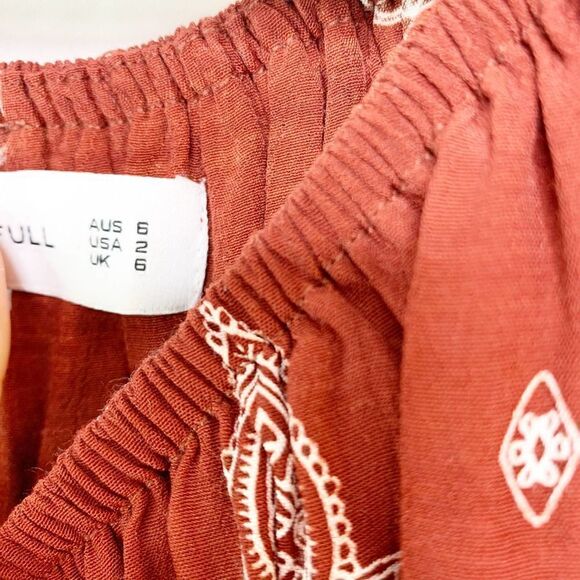 Faithfull Paisley Print Bardot Romper 2 - Picture 6 of 15